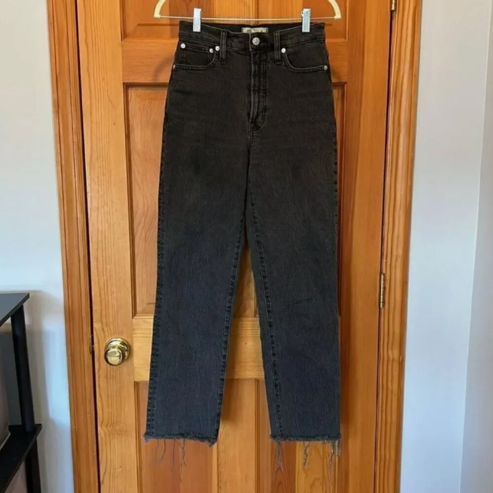 Madewell The Tall Perfect Vintage Straight Jean in Lunar Wash Size 24 Tall - Picture 5 of 11